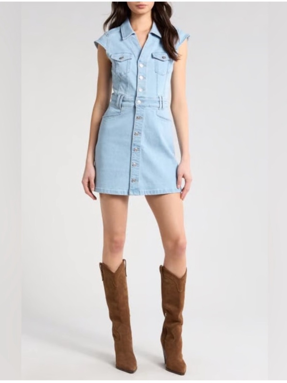 NWT Paige Jaxsyn Denim Dress Jolene Pocket Tayla